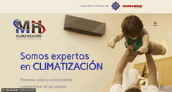 Desktop Screenshot of mhclimatizacion.com.ar